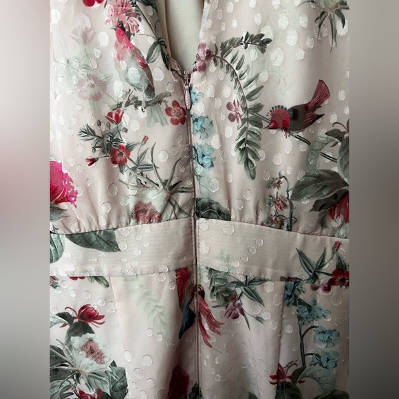 Floral Lipsy London S high low bridesmaid dress - Picture 8 of 8